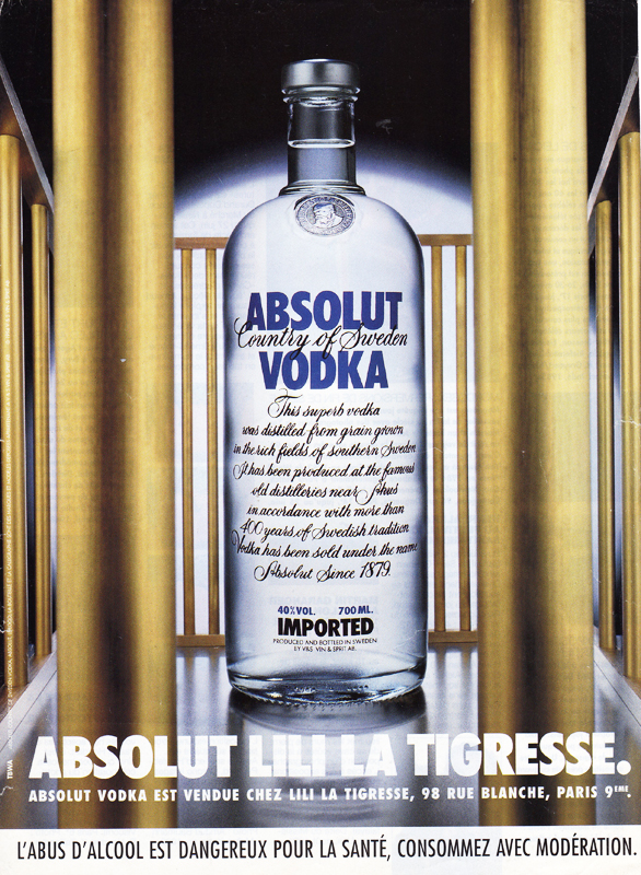 Campagne Absolut - Boîtes de nuit - France - Absolut Lili la trigresse