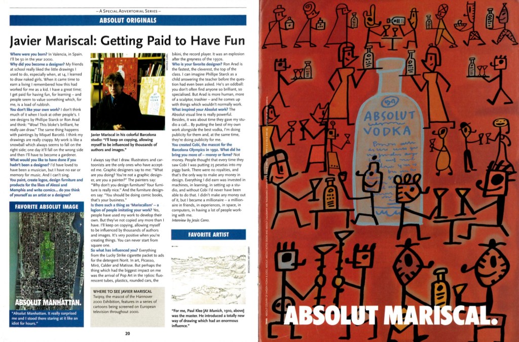 Absolut Originals - Time Magazine - Mariscal