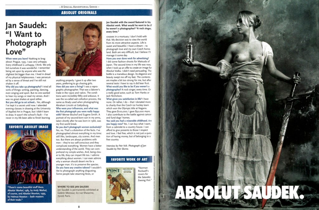 Absolut Originals - Time Magazine - Saudek