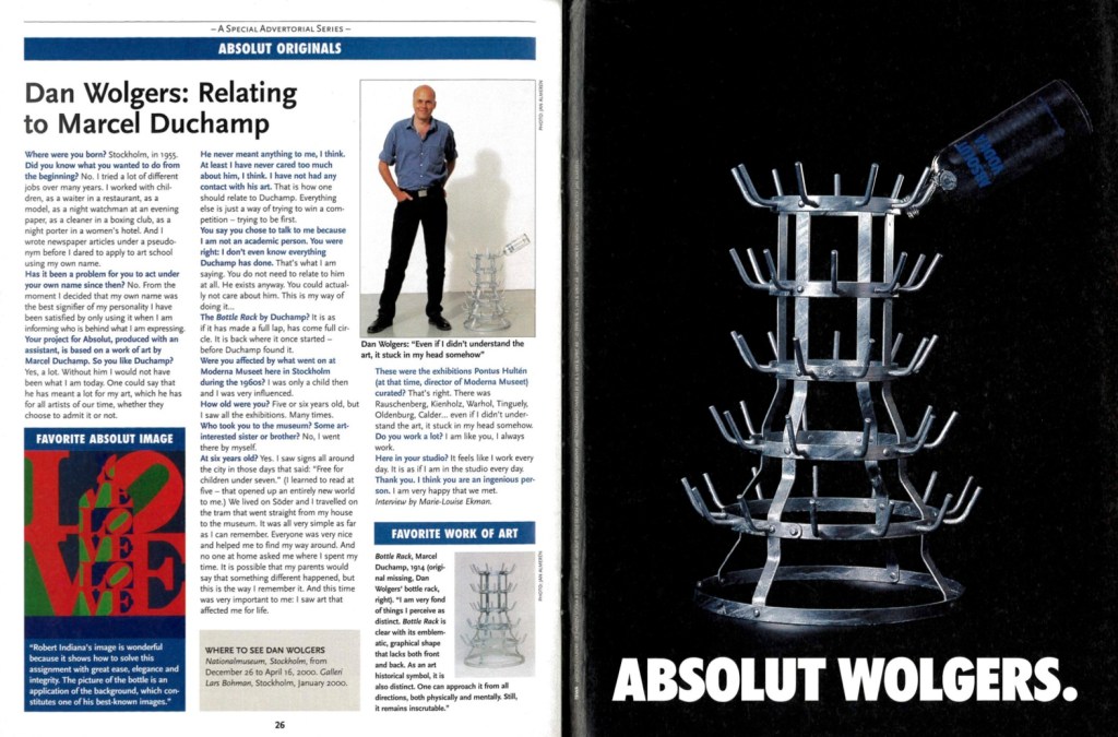 Absolut Originals - Time Magazine - Wolgers