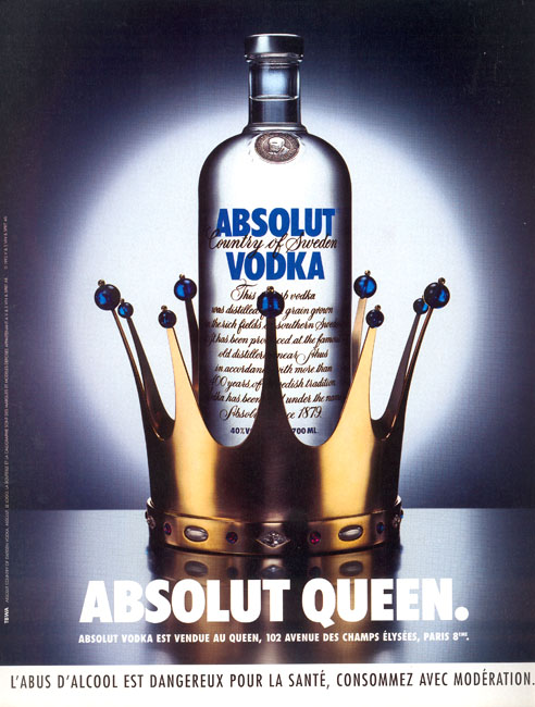 Campagne Absolut - Boîtes de nuit - France - Absolut Queen