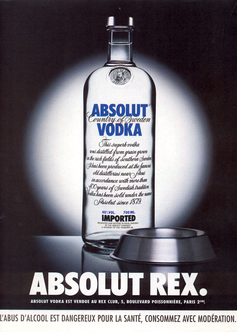 Campagne Absolut - Boîtes de nuit - France - Absolut Rex