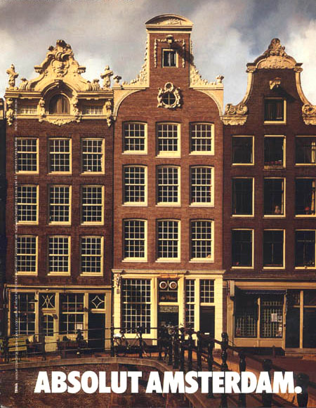 Campagne Absolut - Villes européennes - Amsterdam