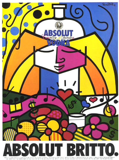 Publicité Absolut - Artistes - Absolut Britto