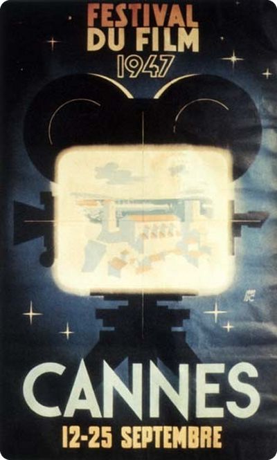 Affiche Festival de Cannes - 2ème édition - 1947