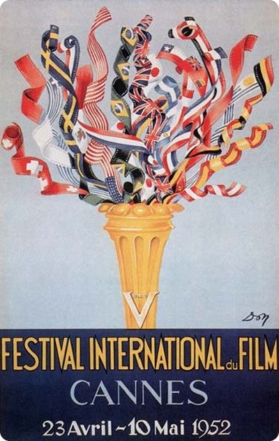 Affiche Festival de Cannes - 5ème édition - 1952
