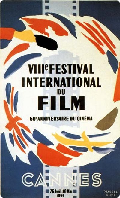 Affiche Festival de Cannes - 8ème édition - 1955
