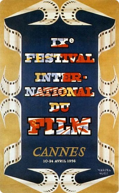 Affiche Festival de Cannes - 9ème édition - 1956
