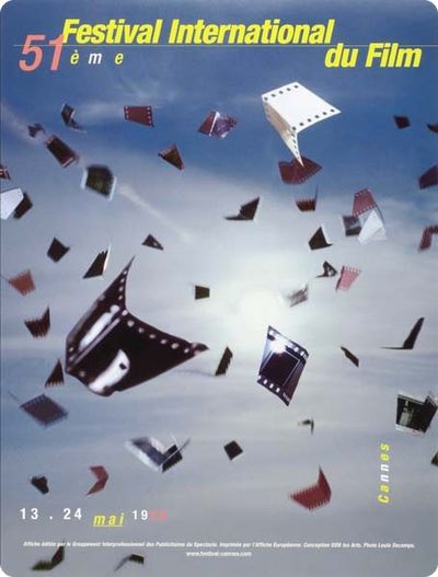 Affiche Festival de Cannes - 51ème édition - 1998 - vol de pellicules