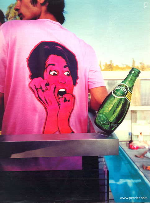 Campagne Tee-shirts - Perrier - Effroi