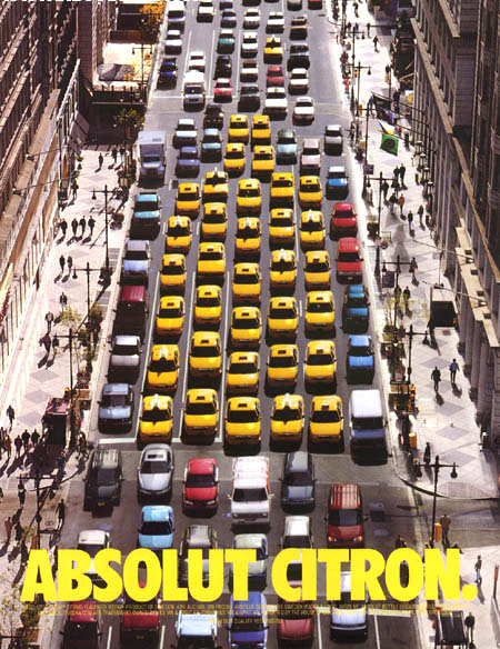 Absolut Citron - Taxis New-York