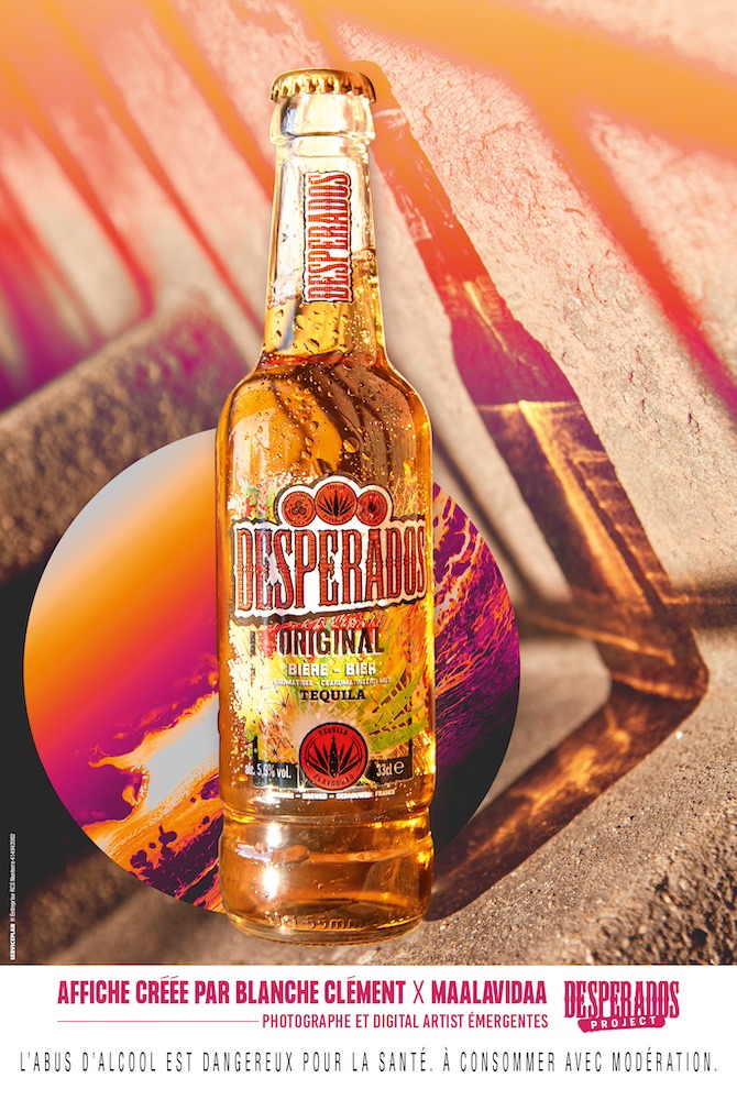 Publicité Desperados - Desperados Projet - Original - Affiche créée par Blanche Clément X Maalavidaa - Agence Service Plan - 2019