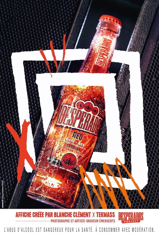 Publicité Desperados - Desperados Projet - Red - Affiche créée par Blanche Clément X Tekmass - Agence Service Plan - 2019