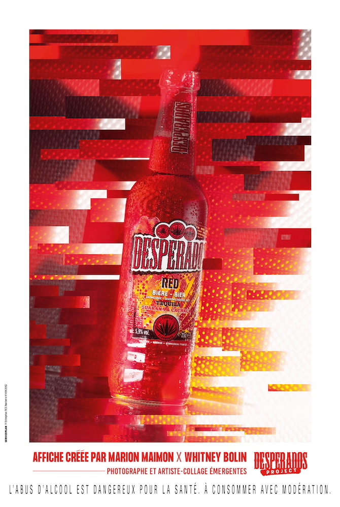 Publicité Desperados - Desperados Projet - Red - Affiche créée par Marion Maimon X Whitney Brolin - Agence Service Plan - 2019