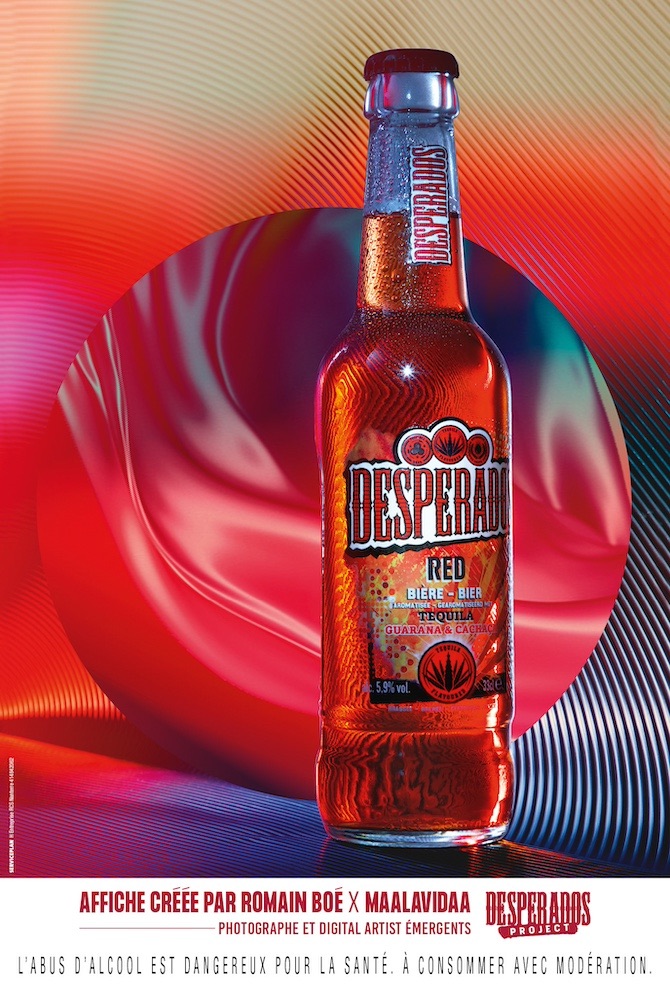 Publicité Desperados - Desperados Projet - Red - Affiche créée par Romain Boé X Maalavidaa - Agence Service Plan - 2019