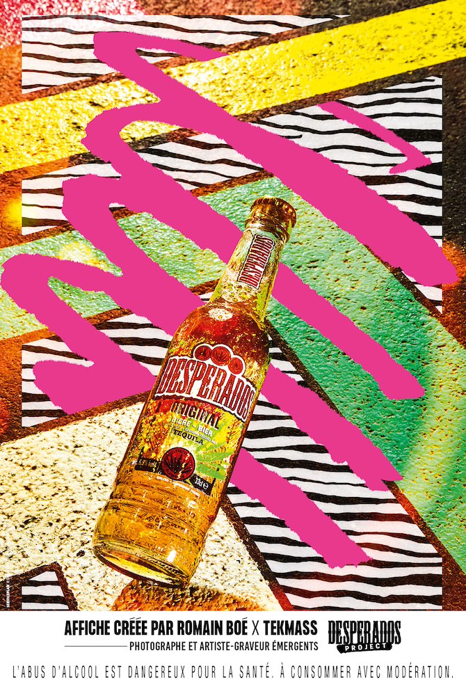 Publicité Desperados - Desperados Projet - Original - Affiche créée par Romain Boé X Tekmass - Agence Service Plan - 2019