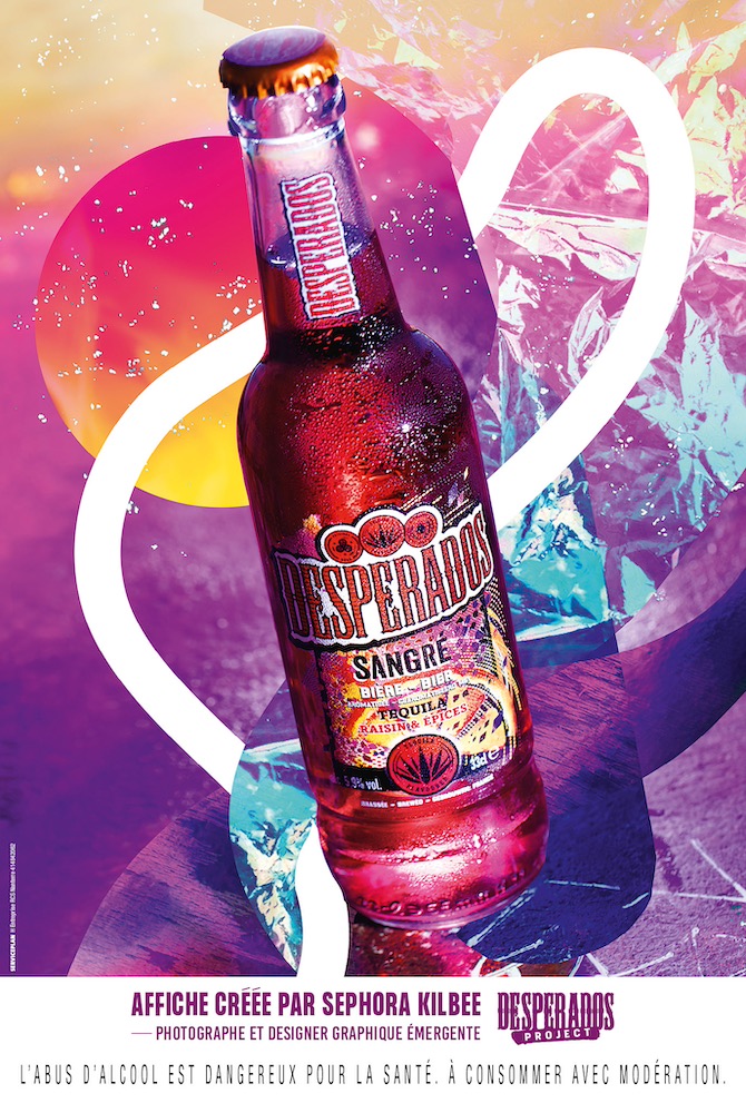Publicité Desperados - Desperados Projet - Sangre - Affiche créée par Sephora Kilbee - Agence Service Plan - 2019