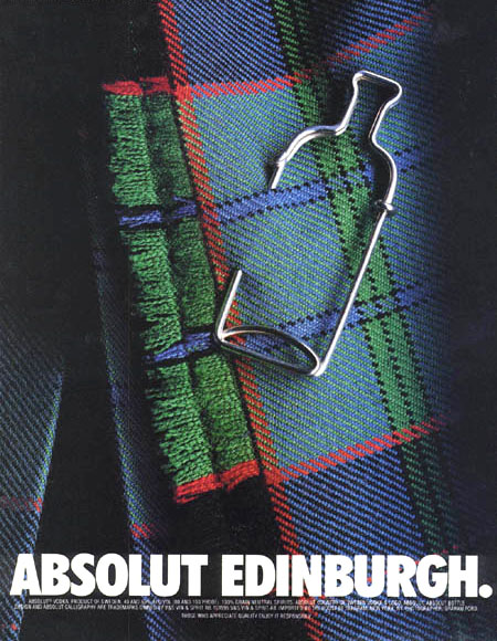 Campagne Absolut - Villes européennes - Edimbourg