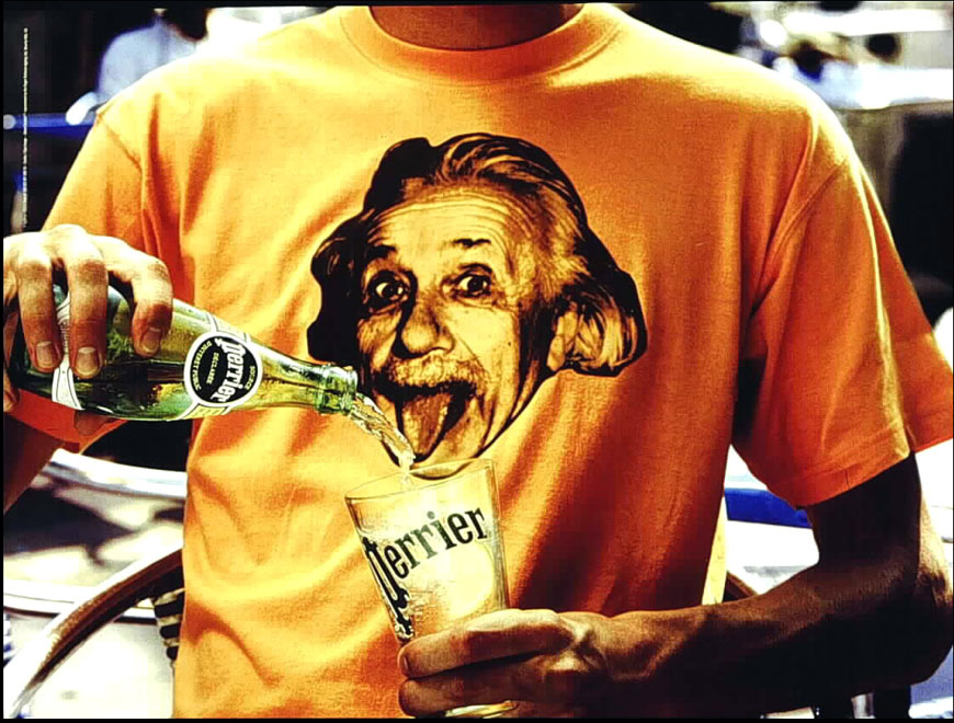 Campagne Tee-shirts - Perrier - Einstein