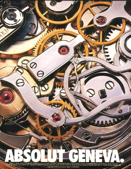 Campagne Absolut - Villes européennes - Genève