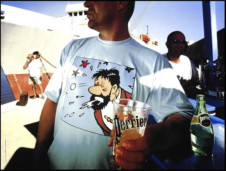 Campagne Tee-shirts - Perrier - Capitaine Haddock