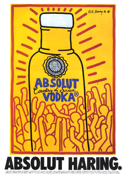 Publicité Absolut - Artistes - Absolut Haring