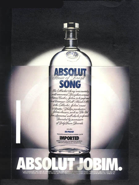 Publicité - Absolut Jobim - Disque Vynil