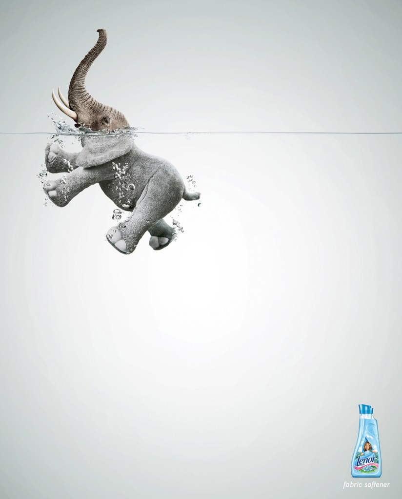 Publicité Lénor - Animaux - Peluche - Transformation - Douceur - éléphant