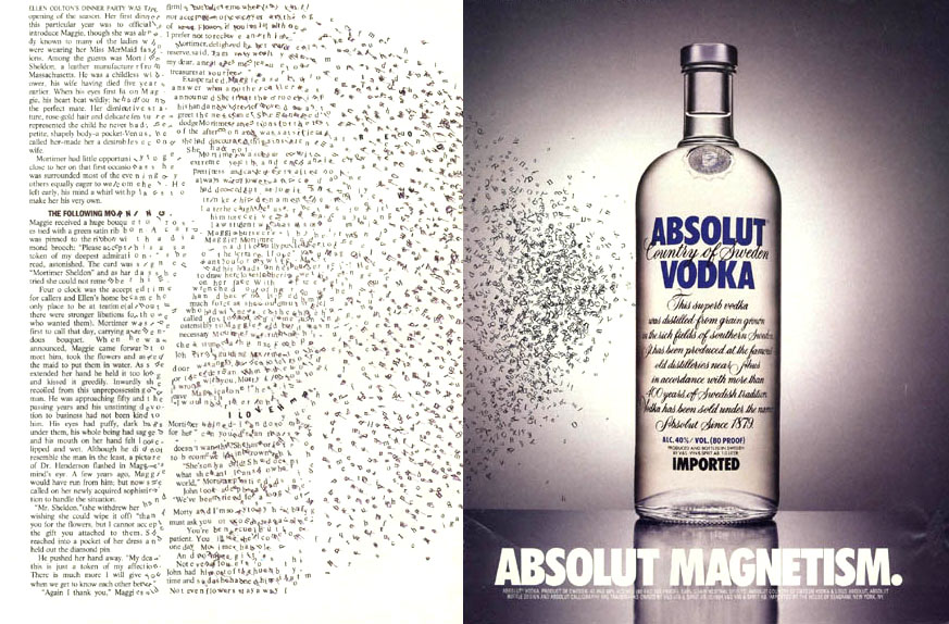 Publicité - Absolut Magnetism - double page