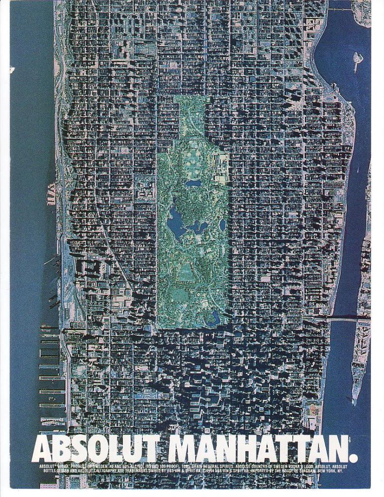 Campagne Absolut - Villes américaines - Manhattan