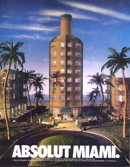 Campagne Absolut - Villes américaines - Miami