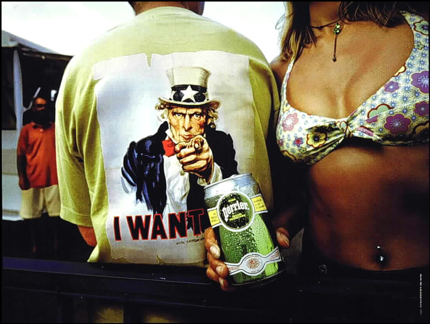 Campagne Tee-shirts - Perrier - Oncle Sam - Page double