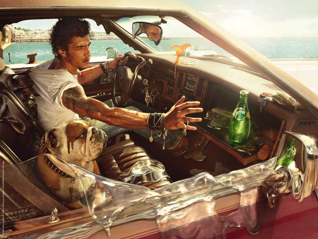 Publicité Perrier - Fusion - Voiture