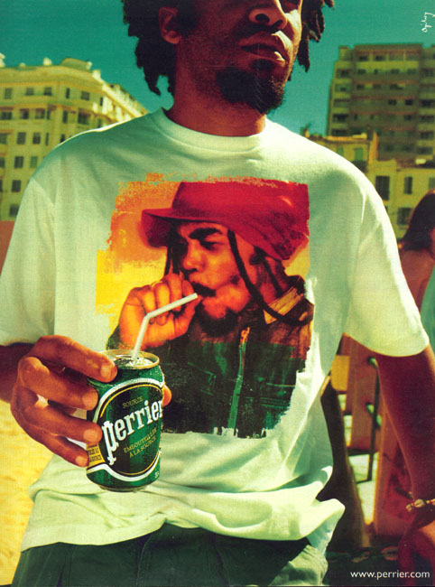 Campagne Tee-shirts - Perrier - Oncle Sam - Reggae