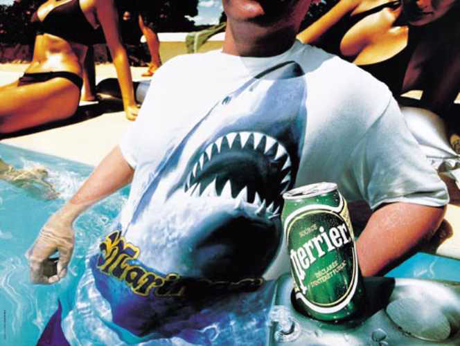 Campagne Tee-shirts - Perrier - Requin