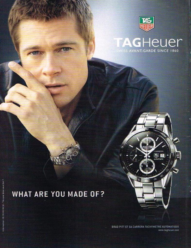 Publicité Tag Heuer - What are you made of ? - Brad Pitt