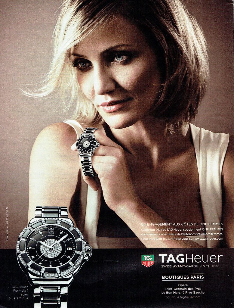 Publité Tag Heuer - Cameron Diaz - ONU Femmes