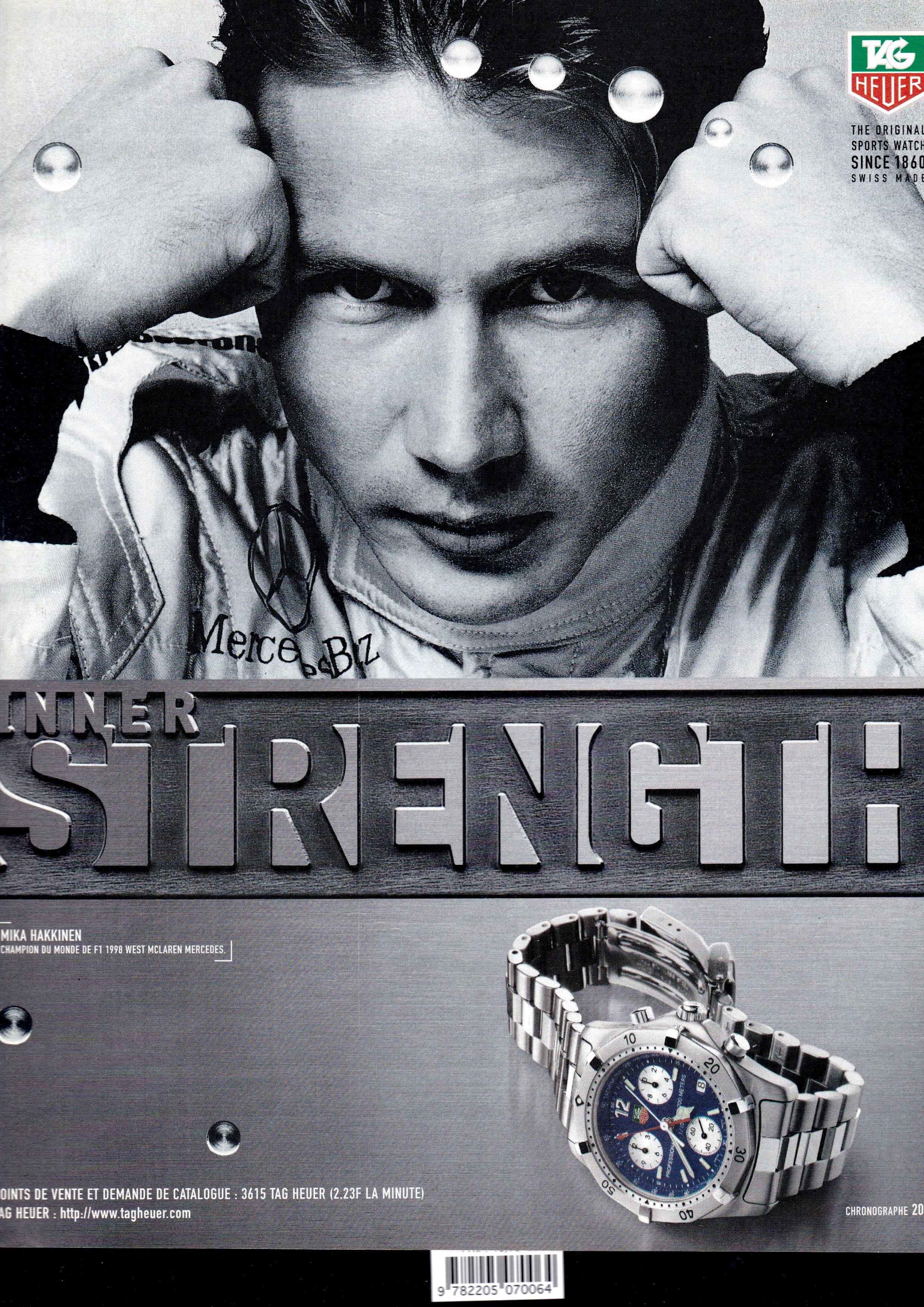 Publicité - Tag heuer - Inner Strength - Mika Hakkinen