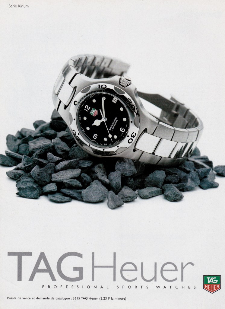 Publicité - Tag heuer - Montre - Série Kirium -Pierres