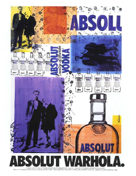 Publicité Absolut - Artistes - Absolut Warhola