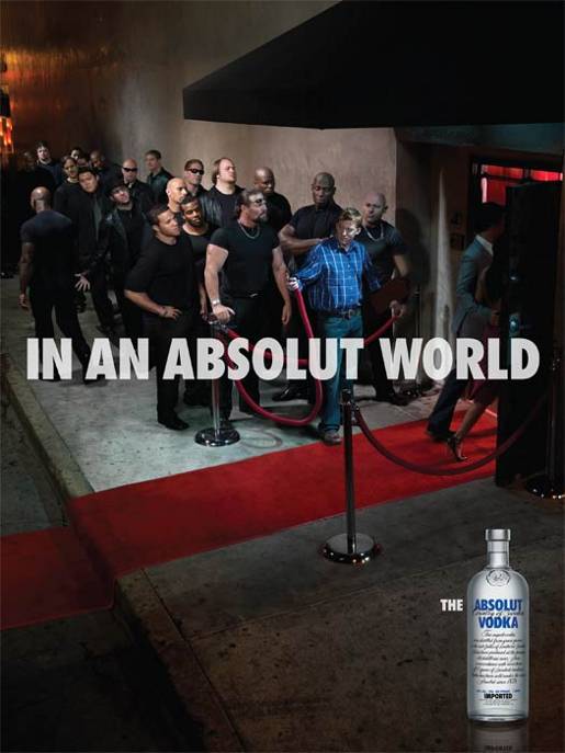 Campagne In an Absolut World - Videur - vertical