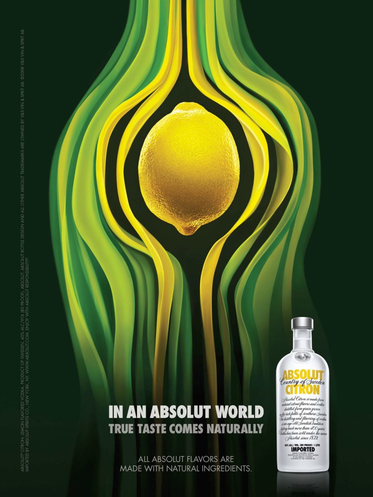 Campagne In an Absolut World - Absolut Citron