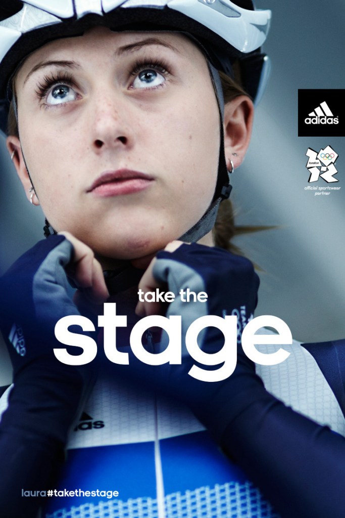 Publicités Adidas - JO Londres - 2012 - Laura Trott - 2
