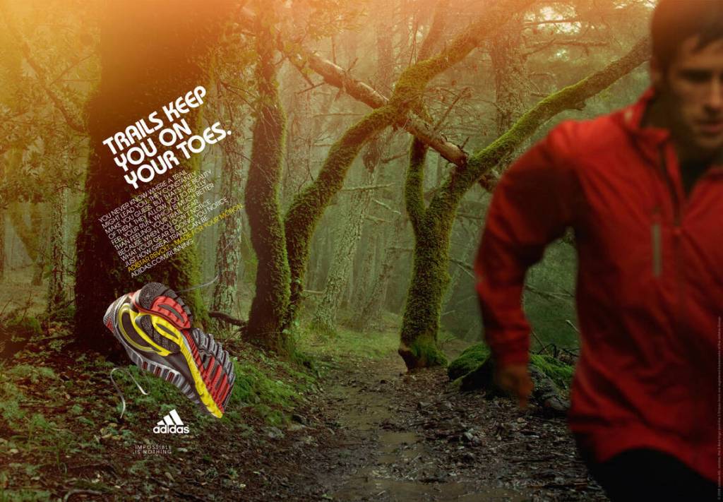 Annonces Adidas - Made for your motion - Trail keep you on your toes