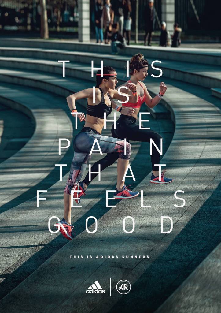 Publicité Adidas - Runners - This is the pain that feels good