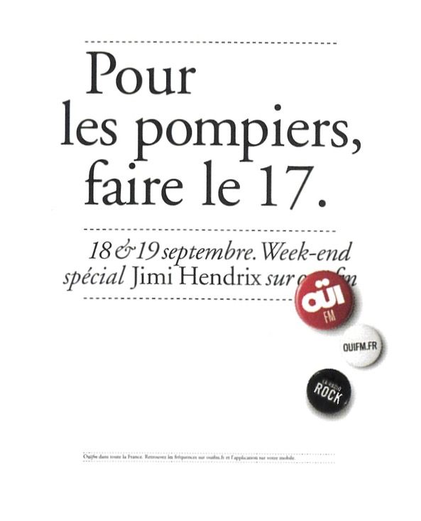 Campagne OuïFM - Week-end Spécial - Jimi Hendrix