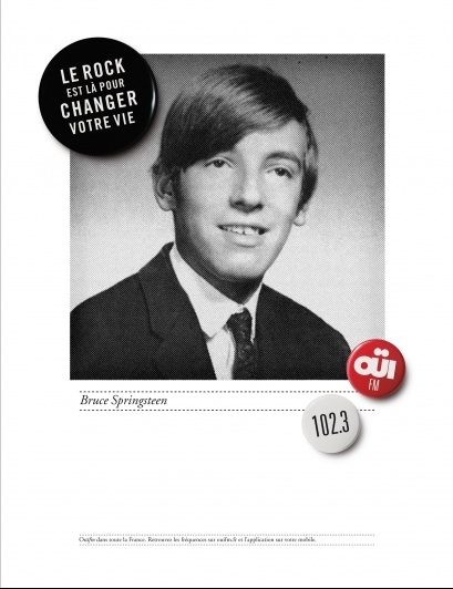 Publicité Ouï FM - Le Rock vous transforme - Bruce Springsteen