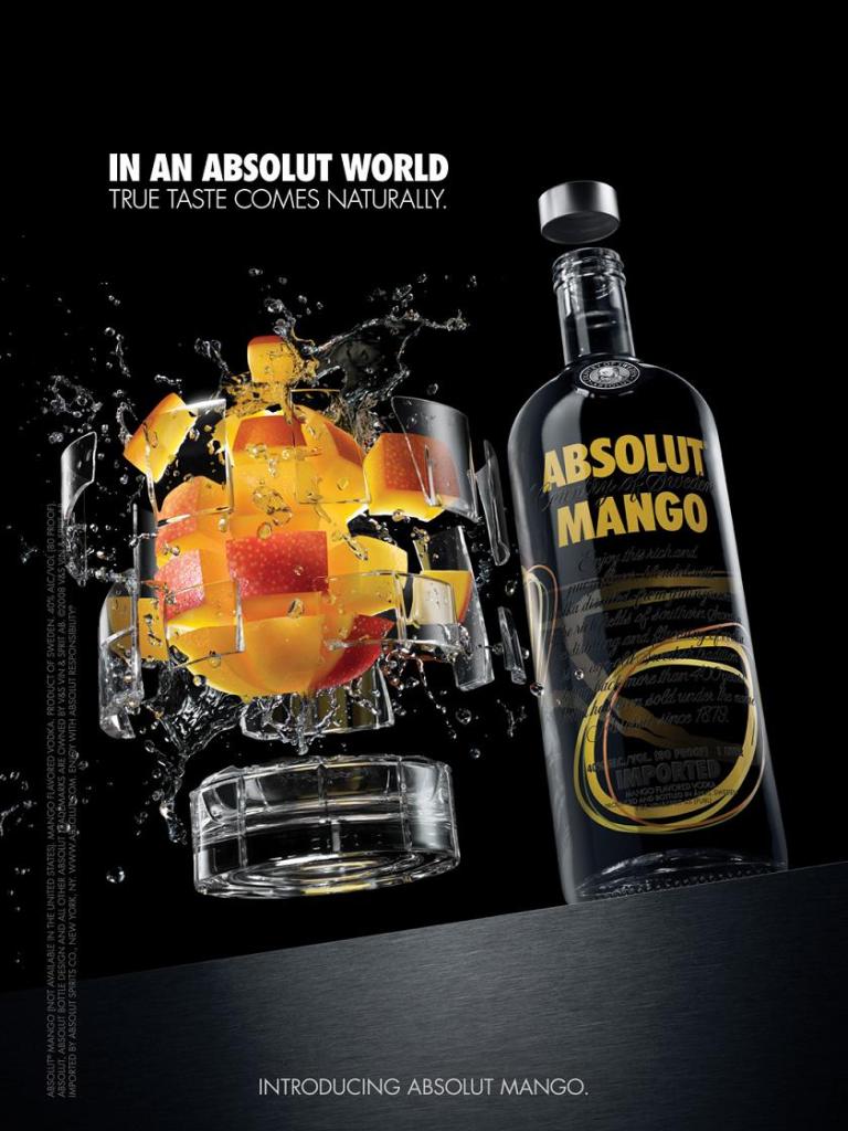 Campagne In an Absolut World - Absolut dissect Mango