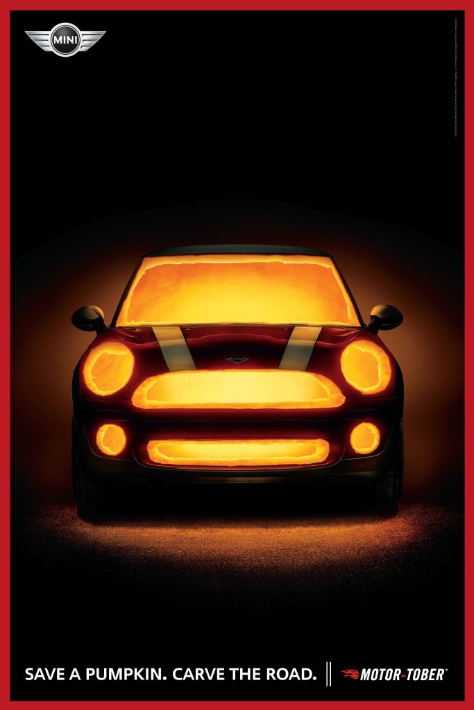 Publicité - Mini -Halloween - Motor Tober - 2009 - Citrouille