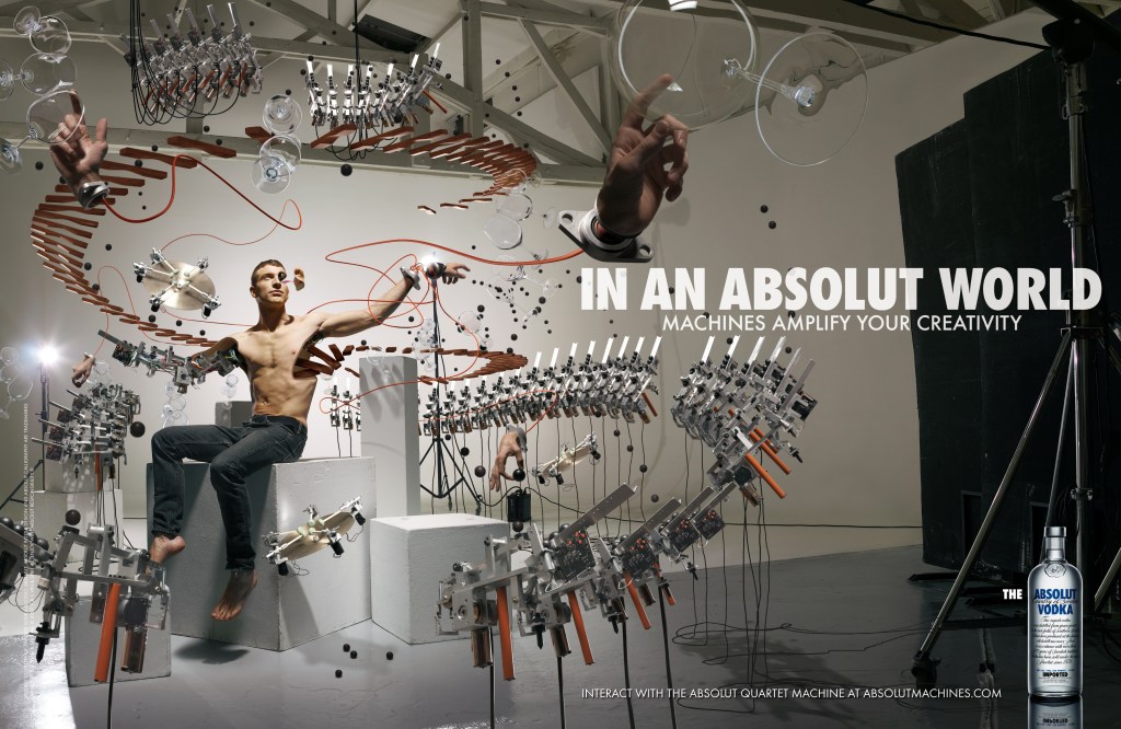 Campagne In an Absolut World - Machines amplify your creativity - 1